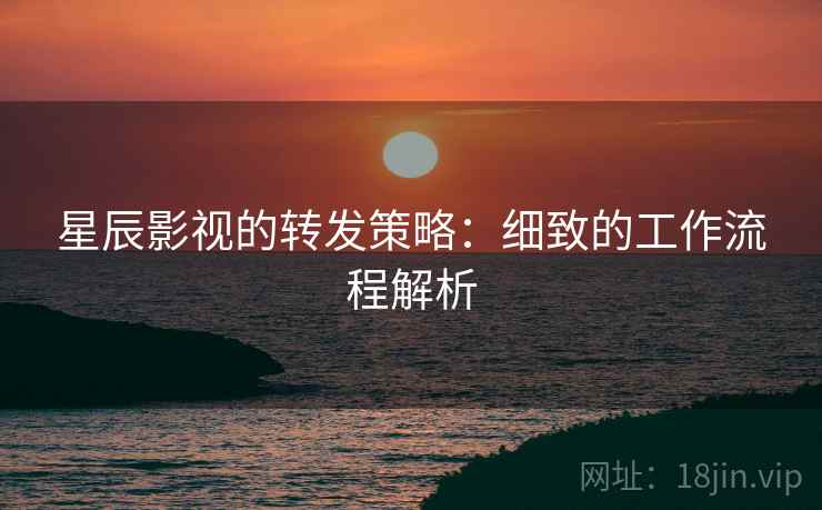星辰影视的转发策略：细致的工作流程解析