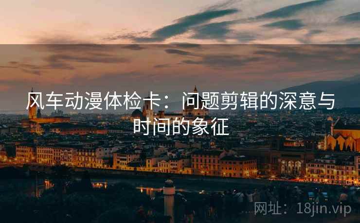 风车动漫体检卡：问题剪辑的深意与时间的象征